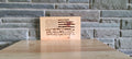 Wood-Burned American We The People Plaque